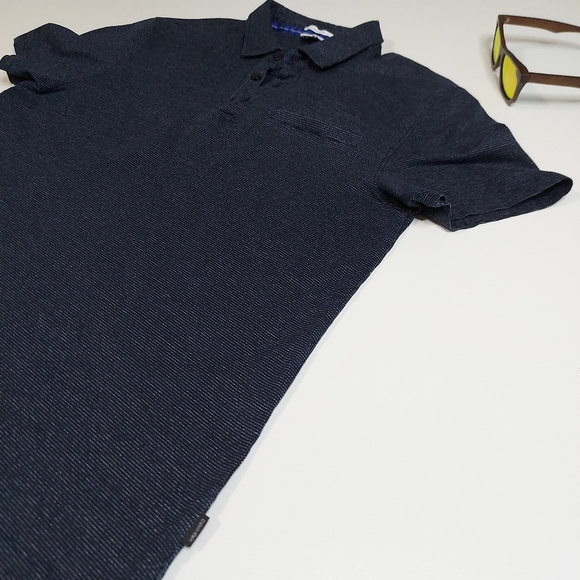 Calvin Klein Lrg. Slim Fit Mercerized Cotton Shirt - Picture 2 of 15